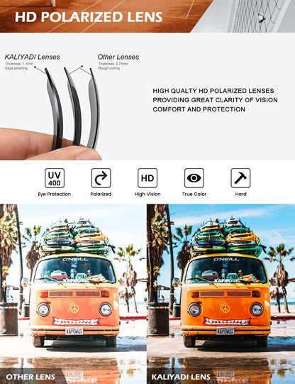Polarized Sunglasses for Men and Women Vintage Style Sun Glasses for Fishing Running Driving with UV Protection