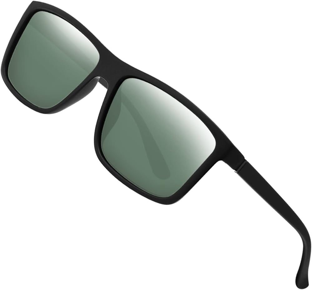 Polarized Sunglasses for Men Driving Mens Sunglasses Rectangular Vintage Sun Glasses for Men/Women - WORLD TIME VISITS