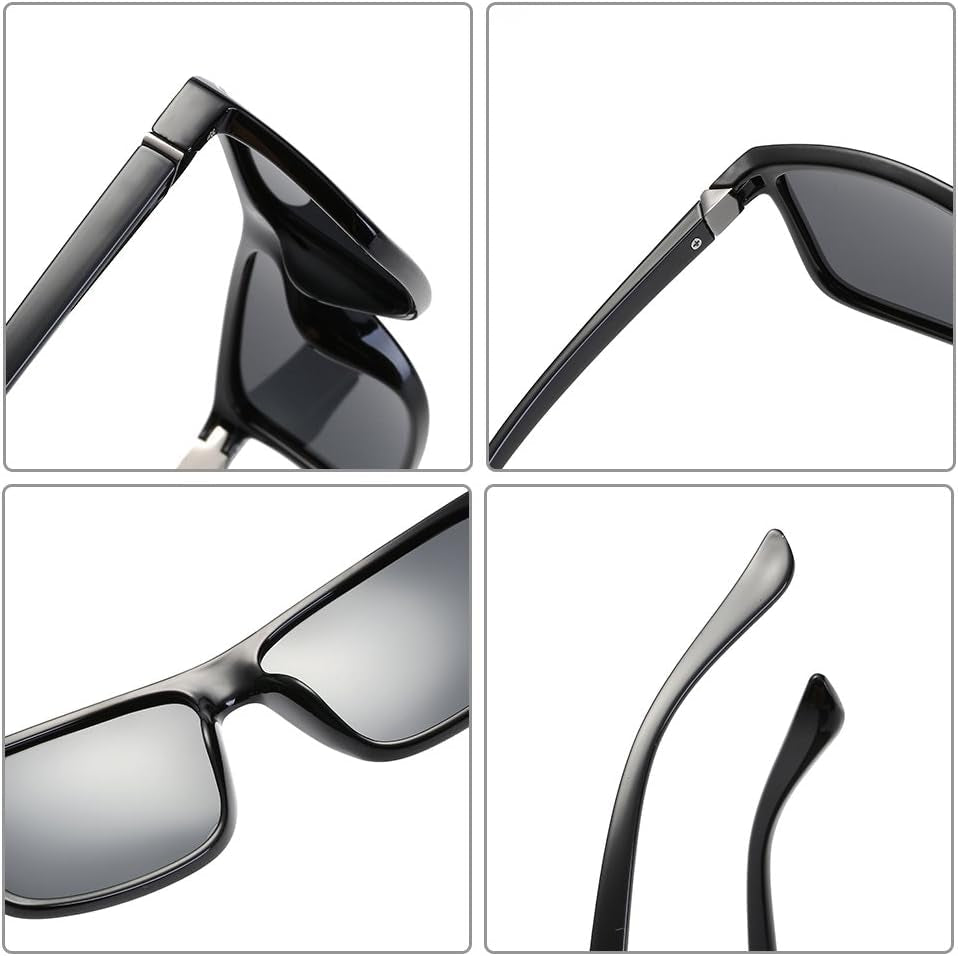 Polarized Sunglasses for Men Driving Mens Sunglasses Rectangular Vintage Sun Glasses for Men/Women