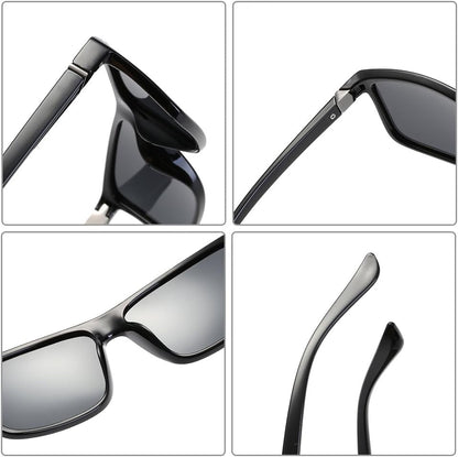 Polarized Sunglasses for Men Driving Mens Sunglasses Rectangular Vintage Sun Glasses for Men/Women