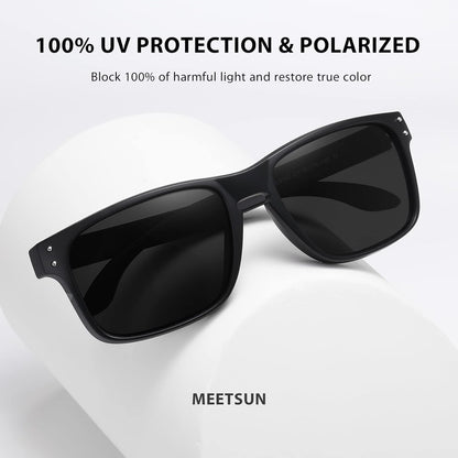 Polarized Sunglasses for Men Women Classic Retro Sun Glasses for Driving UV Protection - WORLD TIME VISITS
