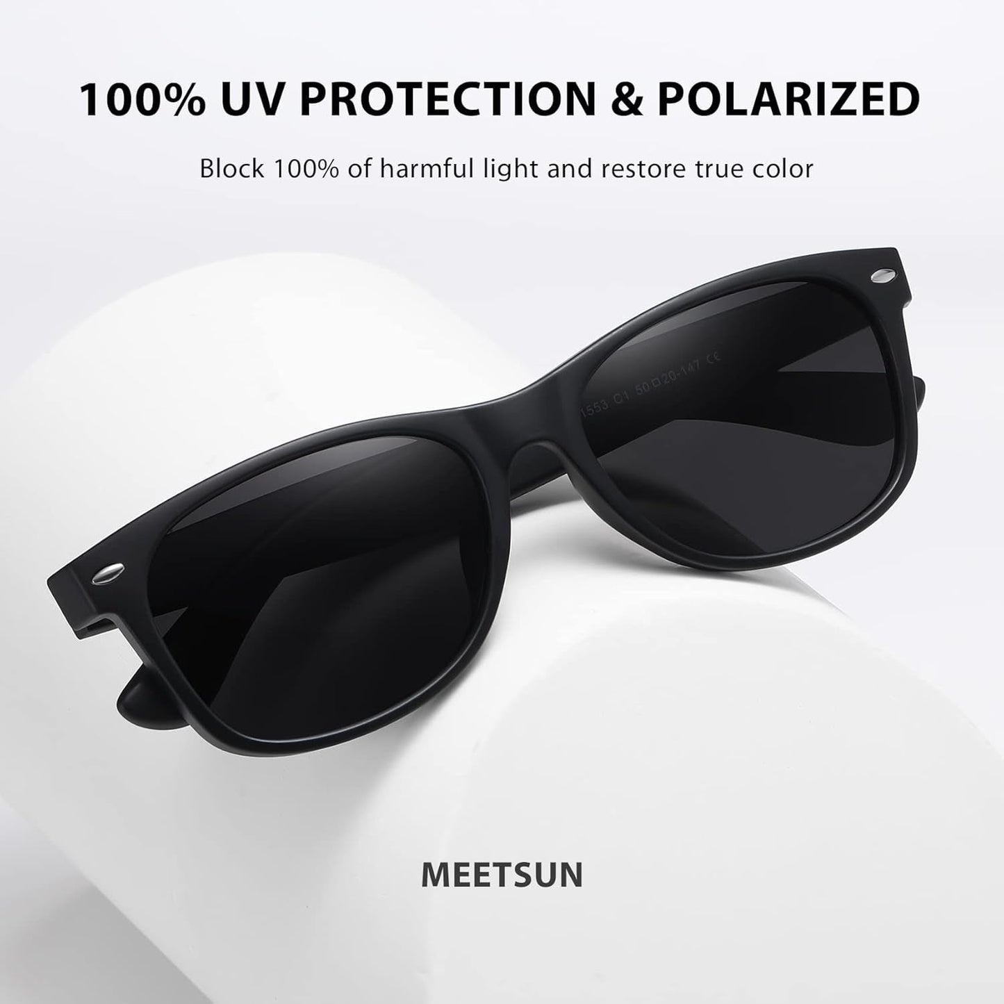 Polarized Sunglasses for Men Women Classic Retro Sun Glasses for Driving UV Protection