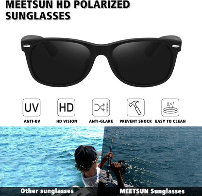 Polarized Sunglasses for Men Women Classic Retro Sun Glasses for Driving UV Protection