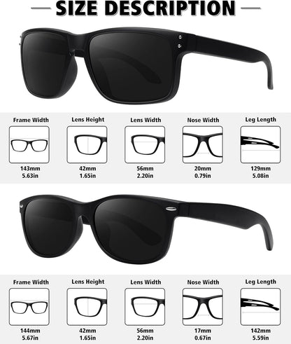 Polarized Sunglasses for Men Women Classic Retro Sun Glasses for Driving UV Protection