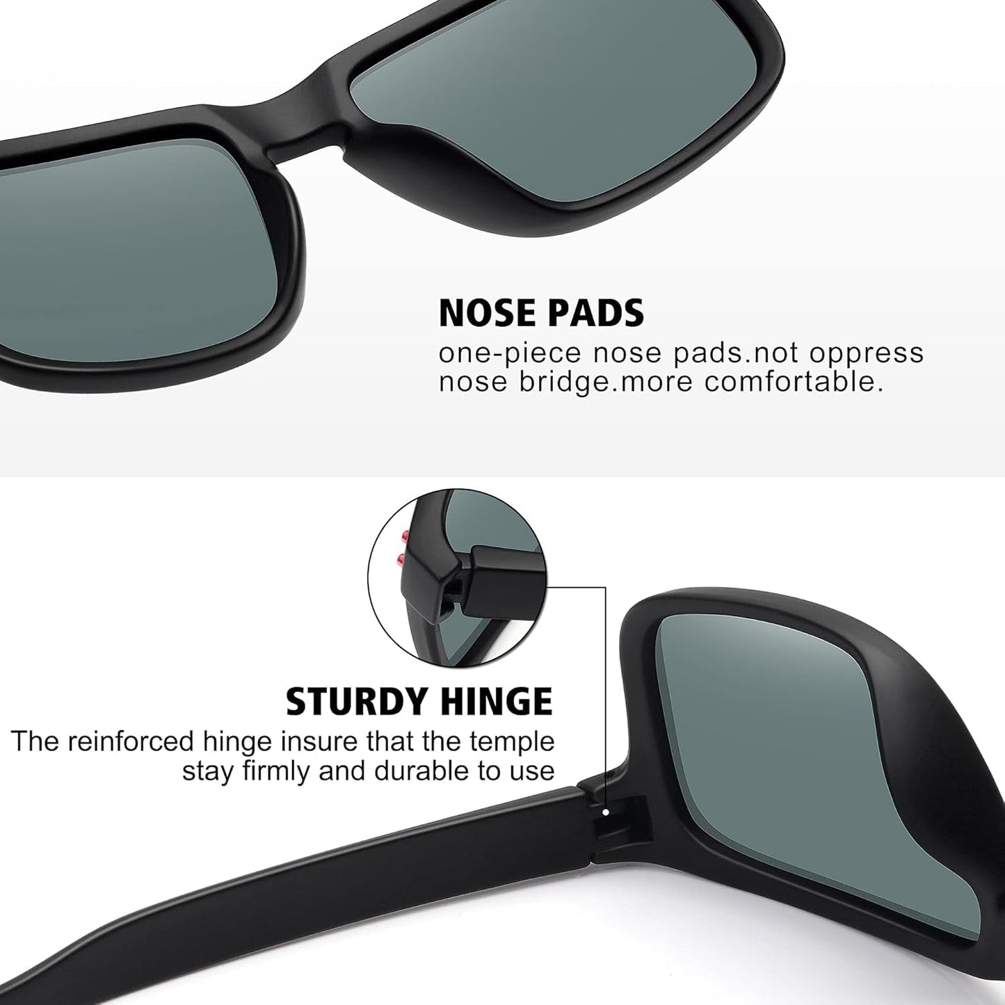 Polarized Sunglasses for Men Women Sports Driving Fishing Glasses UV400 Protection