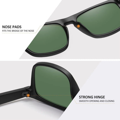 Polarized Sunglasses for Men Women UV Protection Square Frame Sport Fishing Driving Sunglasses