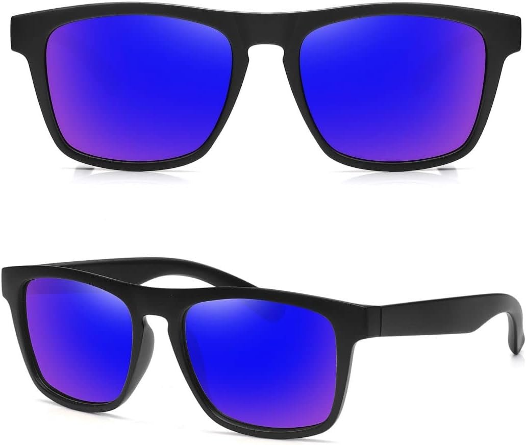 Polarized Sunglasses for Men Women UV Protection Square Frame Sport Fishing Driving Sunglasses