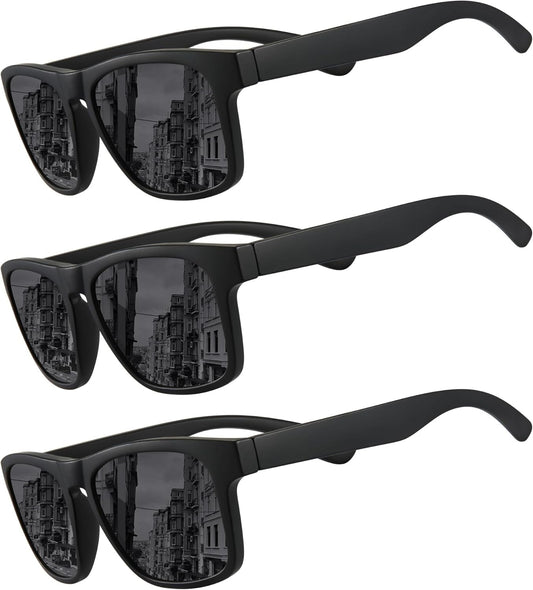 Polarized Sunglasses for Men Women UV Protection Square Frame Sport Fishing Driving Sunglasses - WORLD TIME VISITS