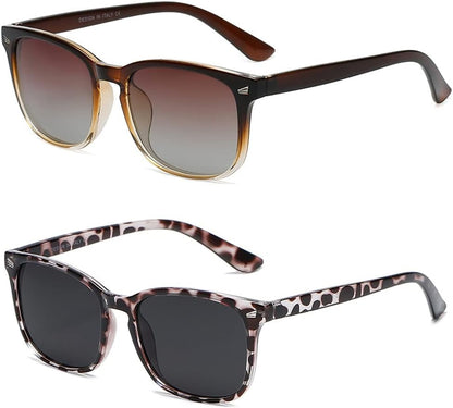 Polarized Sunglasses for Women Classic Retro Style UV400 Protection - WORLD TIME VISITS