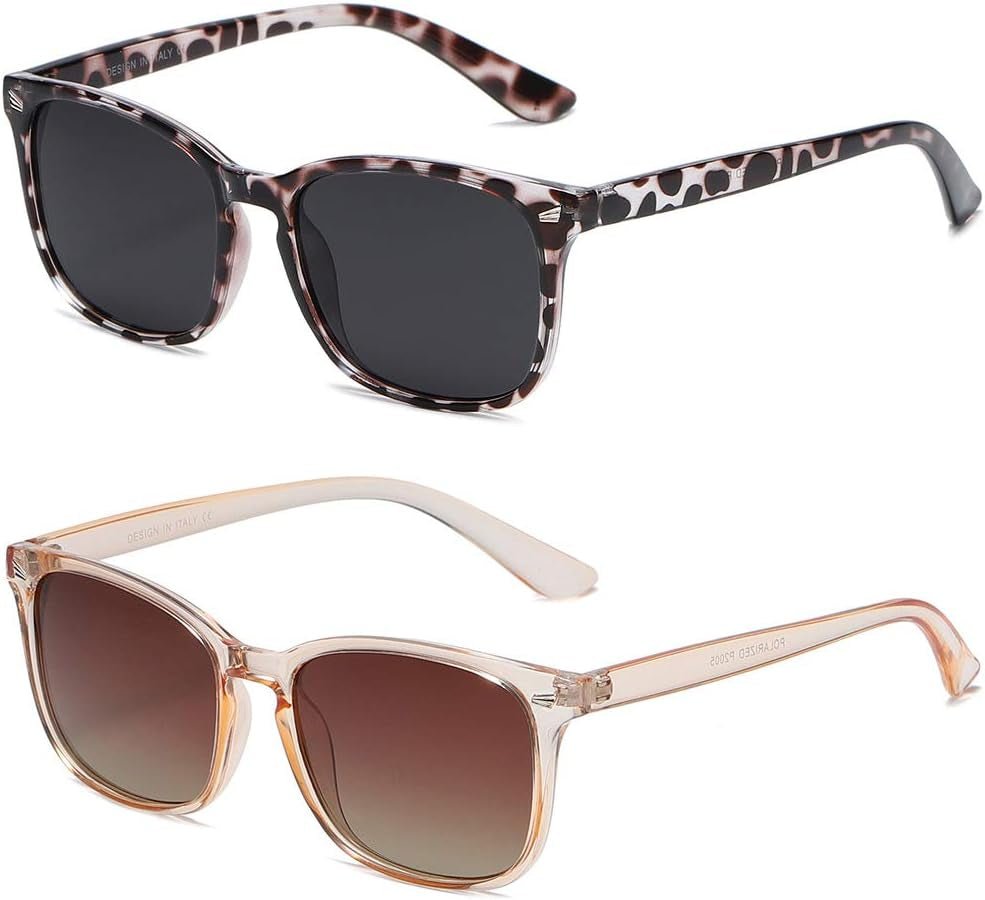 Polarized Sunglasses for Women Classic Retro Style UV400 Protection - WORLD TIME VISITS