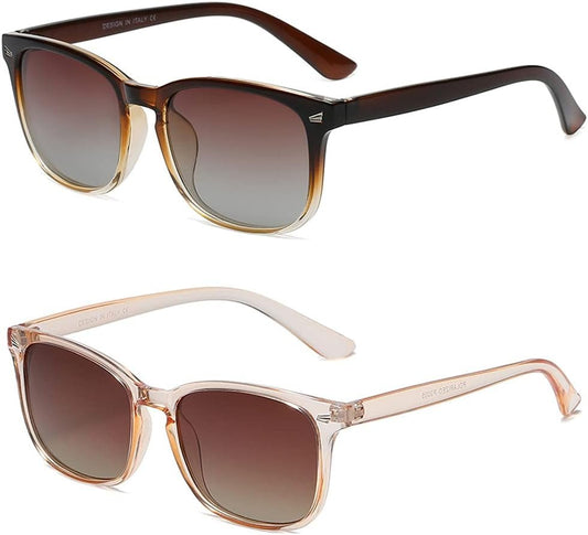 Polarized Sunglasses for Women Classic Retro Style UV400 Protection - WORLD TIME VISITS