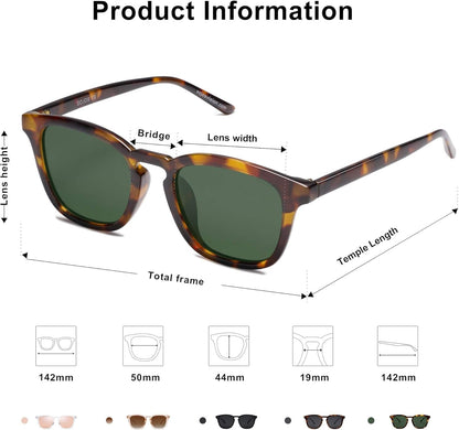 Polarized Sunglasses for Women Men Classic Vintage Style Shades
