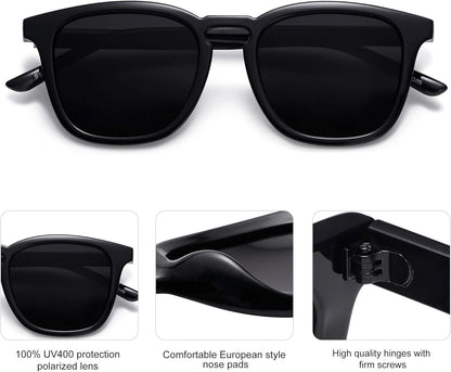 Polarized Sunglasses for Women Men Classic Vintage Style Shades