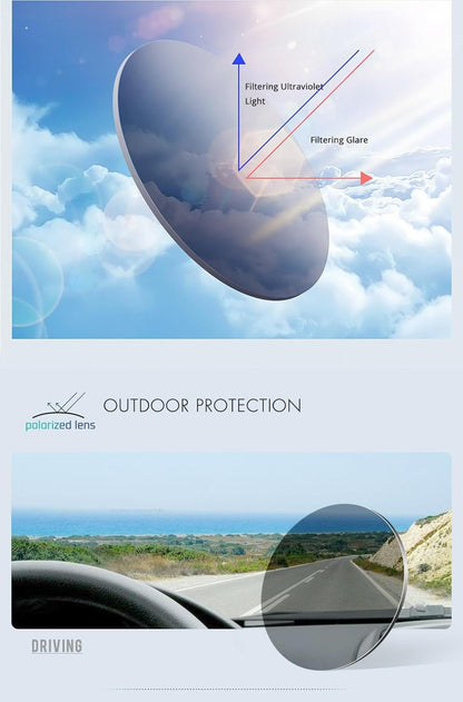 Polarized Sunglasses for Women UV Protection Ultra-Lightweight Comfort Metal Frame Driving Glasses CA3210