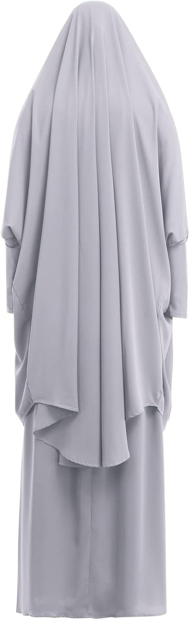 Prayer Clothes for Muslim Women Islamic Abaya Suit Maxi Skirt + Khimar Hijab 2Pcss Burka Jilbab Kaftan