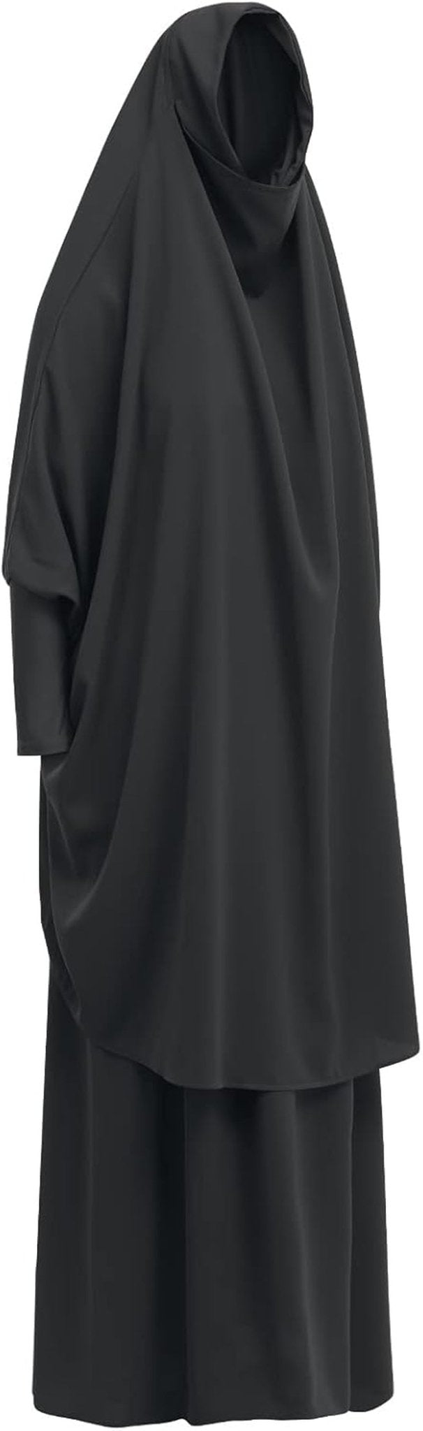 Prayer Clothes for Muslim Women Islamic Abaya Suit Maxi Skirt + Khimar Hijab 2Pcss Burka Jilbab Kaftan