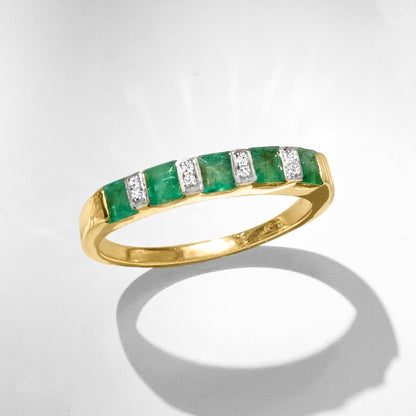 Precious Gemstone Ring in 18Kt Gold over Sterling