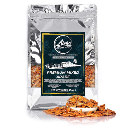 Premium Mixed Arare Rice Crackers Mochi Crunch Japanese Hawaiian Style Asian Snack Mix 1LB 16Oz - WORLD TIME VISITS