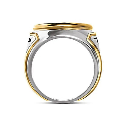 President Trump Ring,Gold Platedmens Ring,Handmade Ring,Hip Hop Ring ,Mens Band Ring,Vintage Mens Ring,Gold Platedhandmade Ring,Elegant Men'S Ring