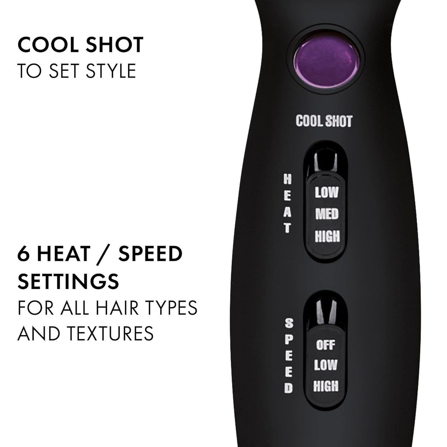 Pro Artist Tourmaline 2000 Turbo Hair Dryer | Lightweight with Quiet Blowout Results