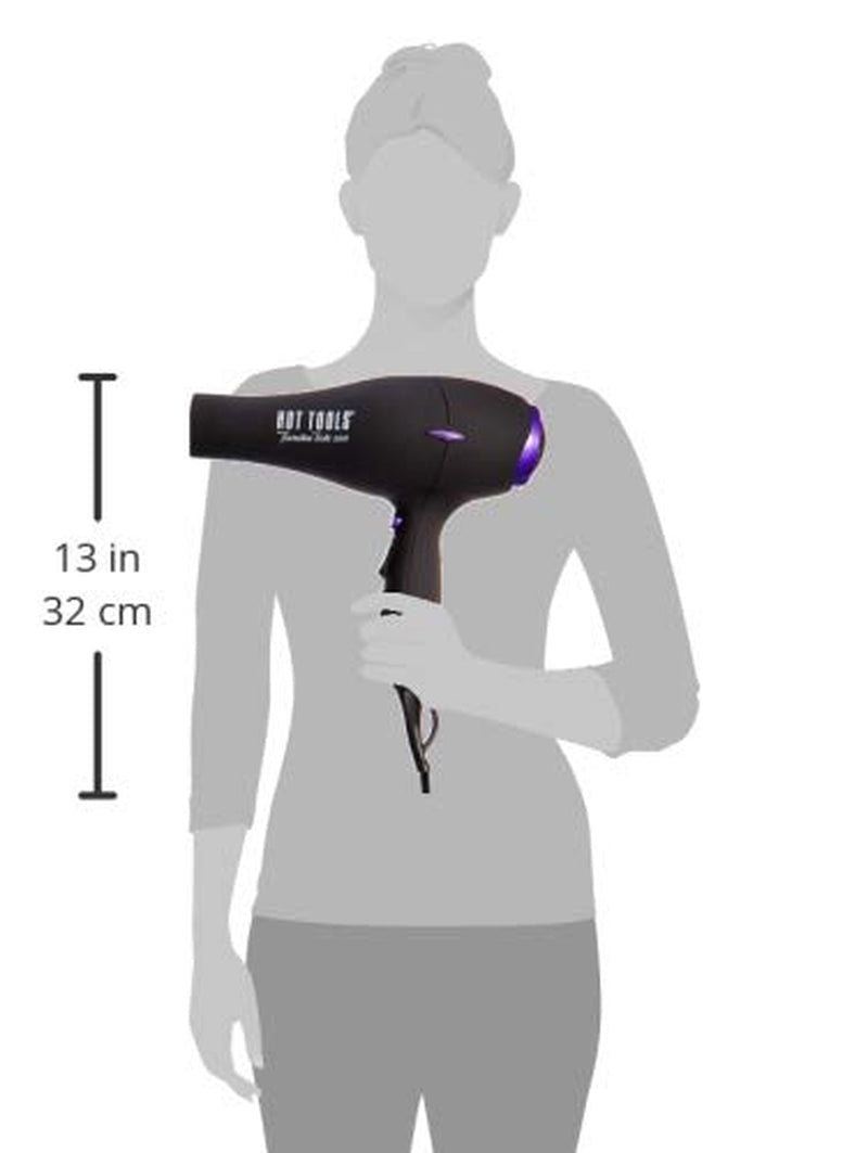 Pro Artist Tourmaline 2000 Turbo Hair Dryer | Lightweight with Quiet Blowout Results