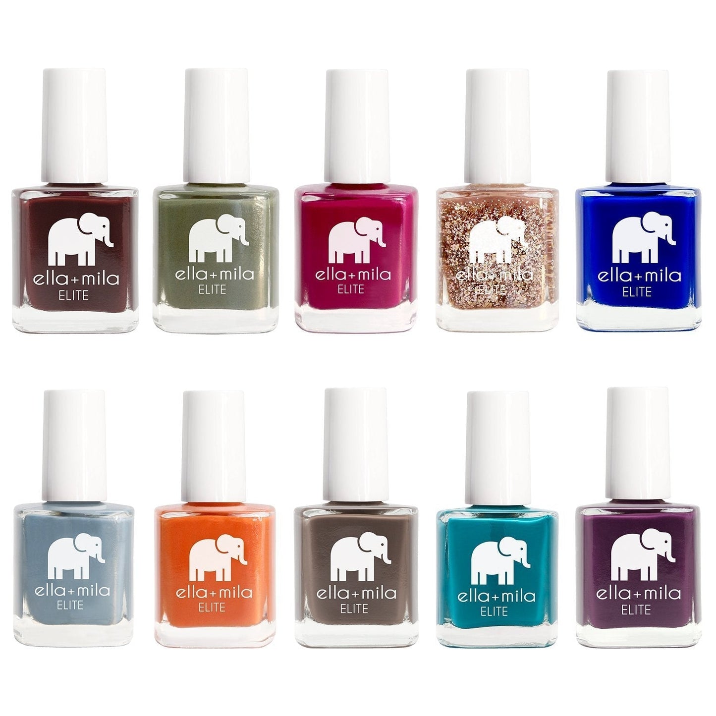 Professional Nail Polish Set - Quick Dry Nail Polish - Long - Lasting & Chip Resistant Nail Polish Kit (Elite Collection a 10 Pack - 0.45 Fl Oz Each) - WORLD TIME VISITS