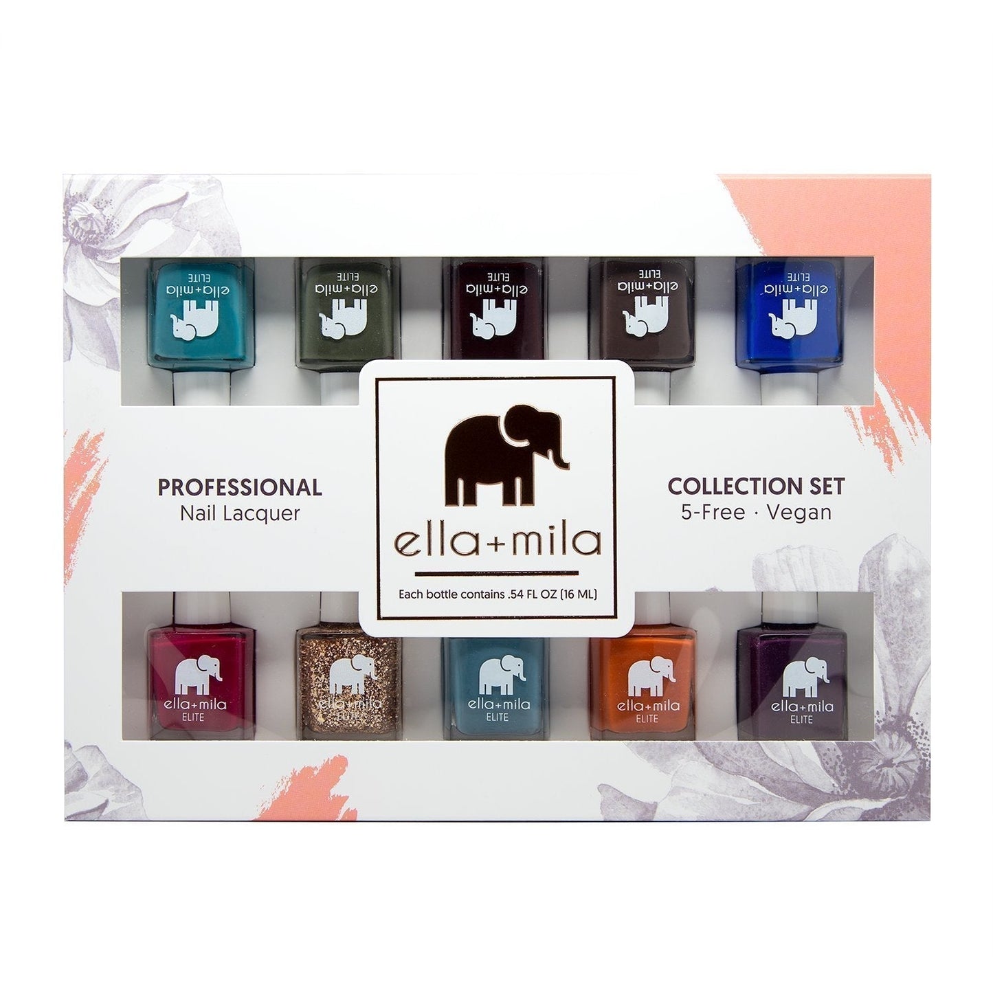 Professional Nail Polish Set - Quick Dry Nail Polish - Long - Lasting & Chip Resistant Nail Polish Kit (Elite Collection a 10 Pack - 0.45 Fl Oz Each) - WORLD TIME VISITS