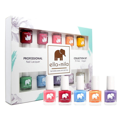 Professional Nail Polish Set - Quick Dry Nail Polish - Long - Lasting & Chip Resistant Nail Polish Kit (Me Collection - 10 Pack - 0.24 Fl Oz Each) - WORLD TIME VISITS