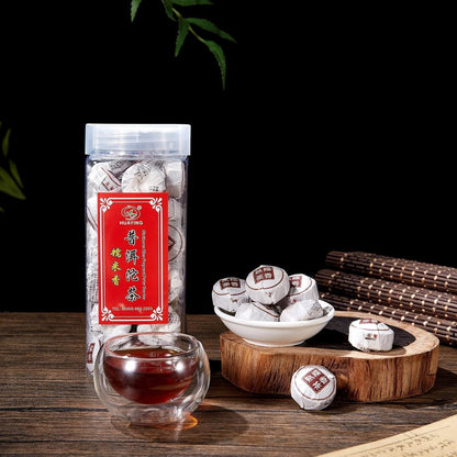Pu-Erh Tea, Ripe Puerh Tea Mini Tea Cake with Glutinous Rice Fragrant, Loose Leaf Tea (8.47 Ounce/240G)