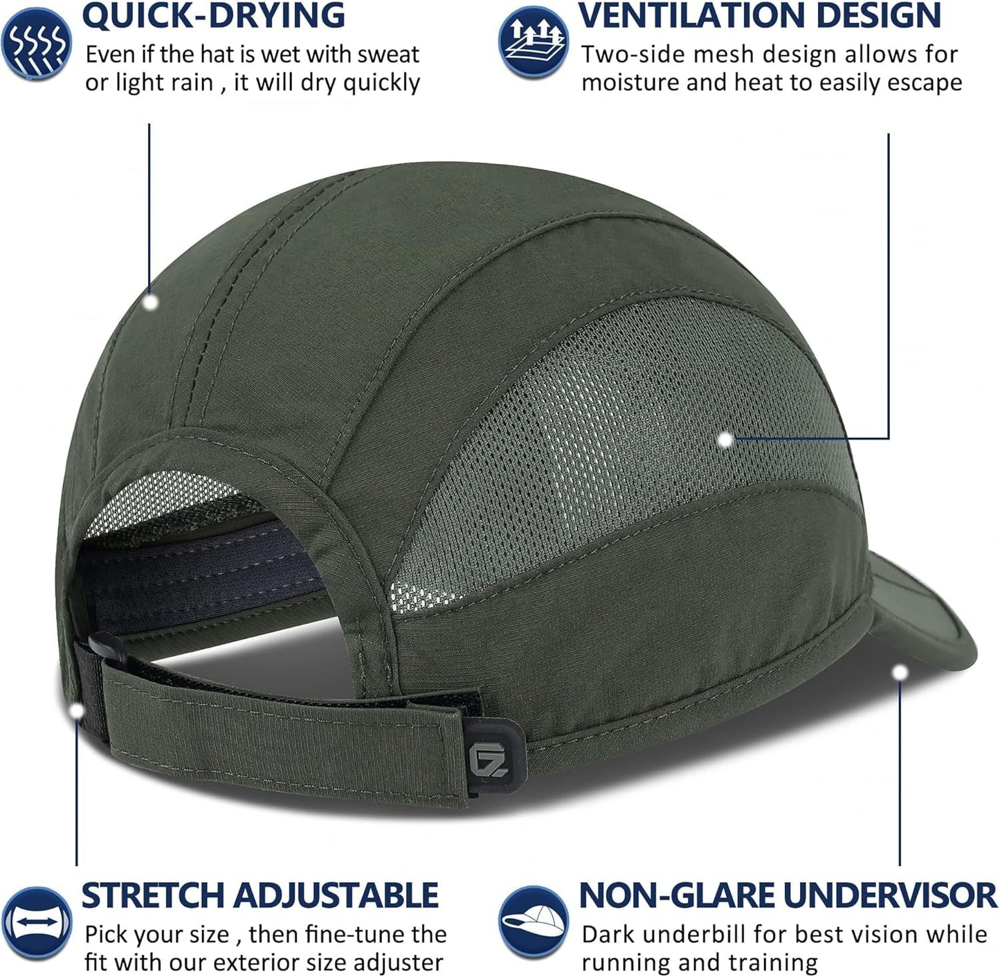 Quick Dry Run Hat Cooling Breathable Mesh