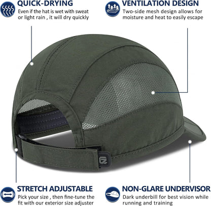 Quick Dry Run Hat Cooling Breathable Mesh