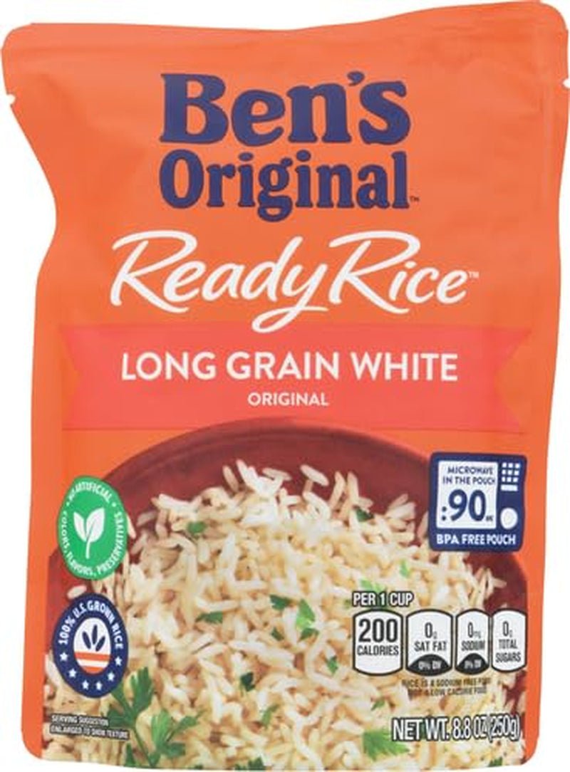 Ready Rice Long Grain White Rice, 8.8 Oz Pouch - WORLD TIME VISITS