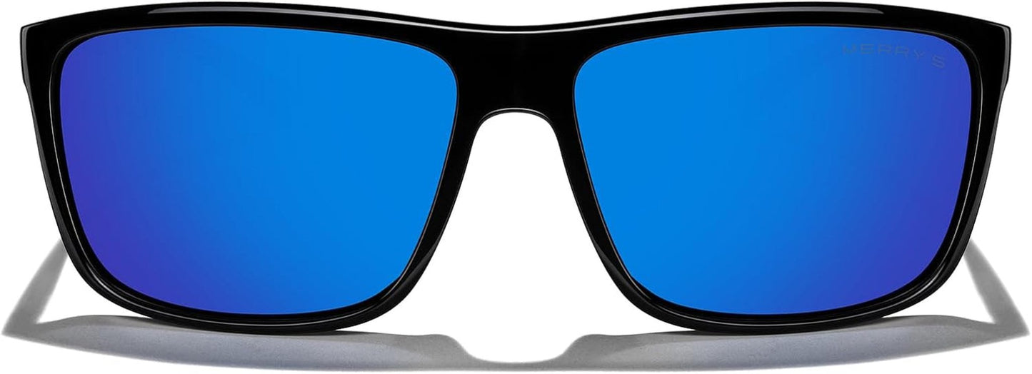 Rectangular Polarized Sports Sunglasses for Men Women Cycling Driving Fishing UV400 Protection S8225 - WORLD TIME VISITS