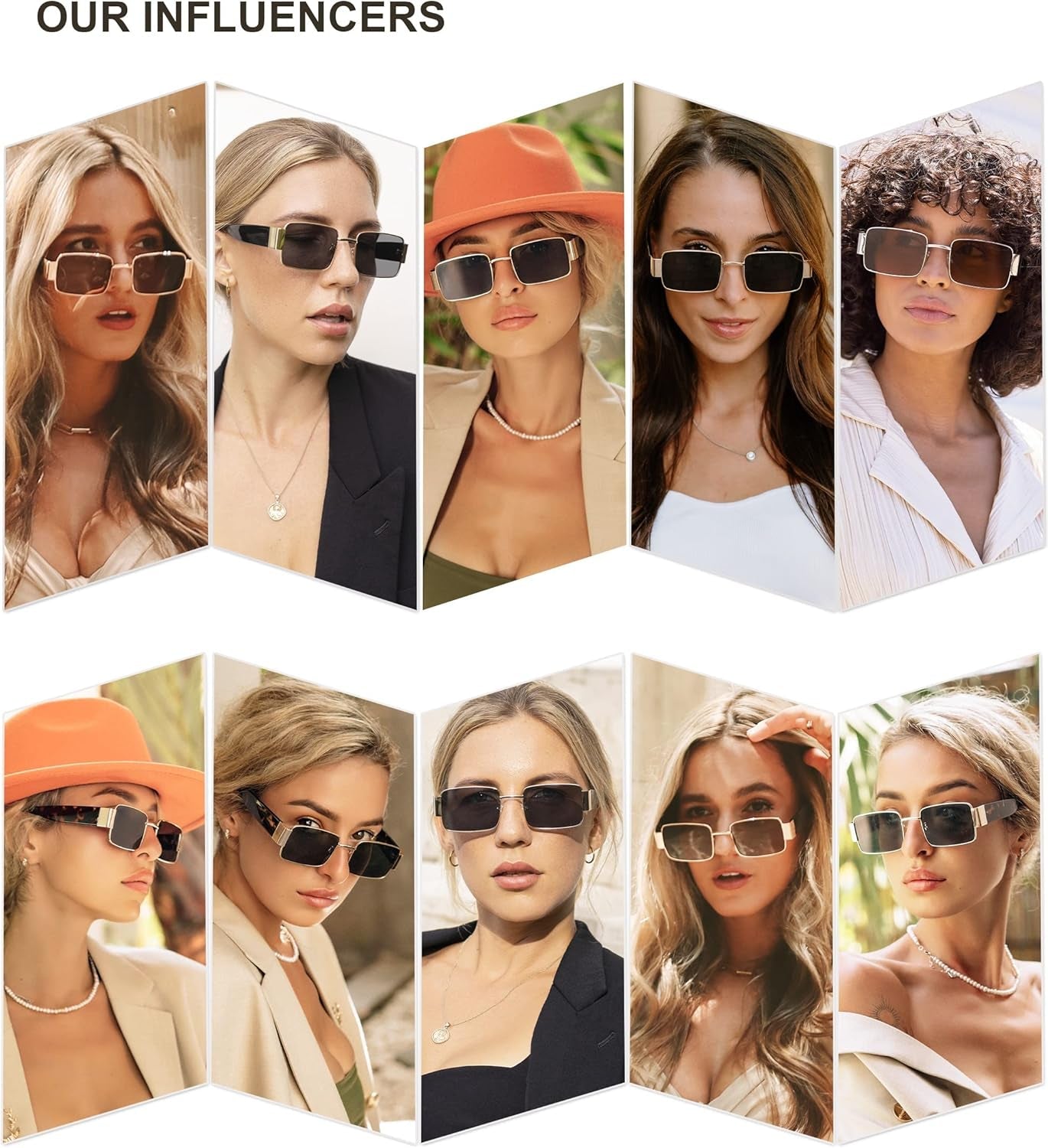 Retro Fashion Rectangle Sunglasses Womens Mens Vintage Trendy Square Shades SJ1162 - WORLD TIME VISITS