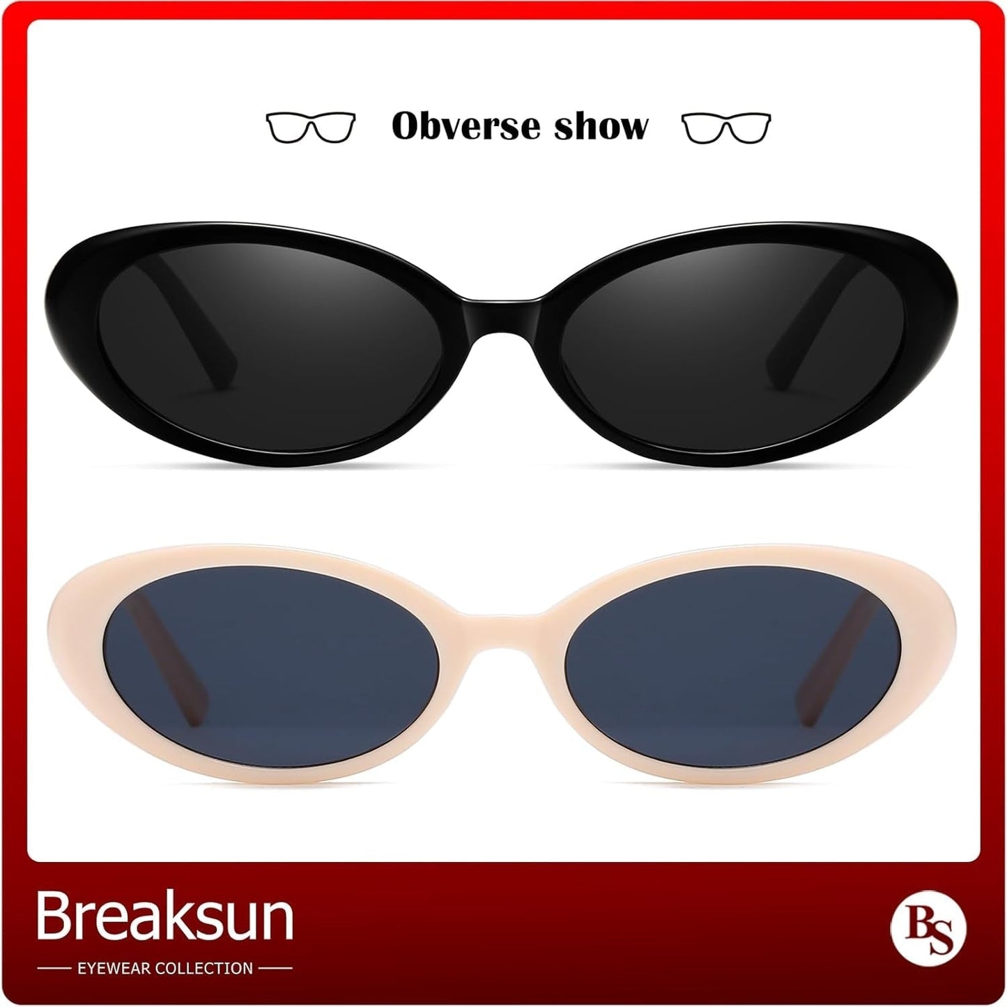 Retro Oval Sunglasses for Women Men Fashion Small Oval Sunglasses 90S Vintage Shades