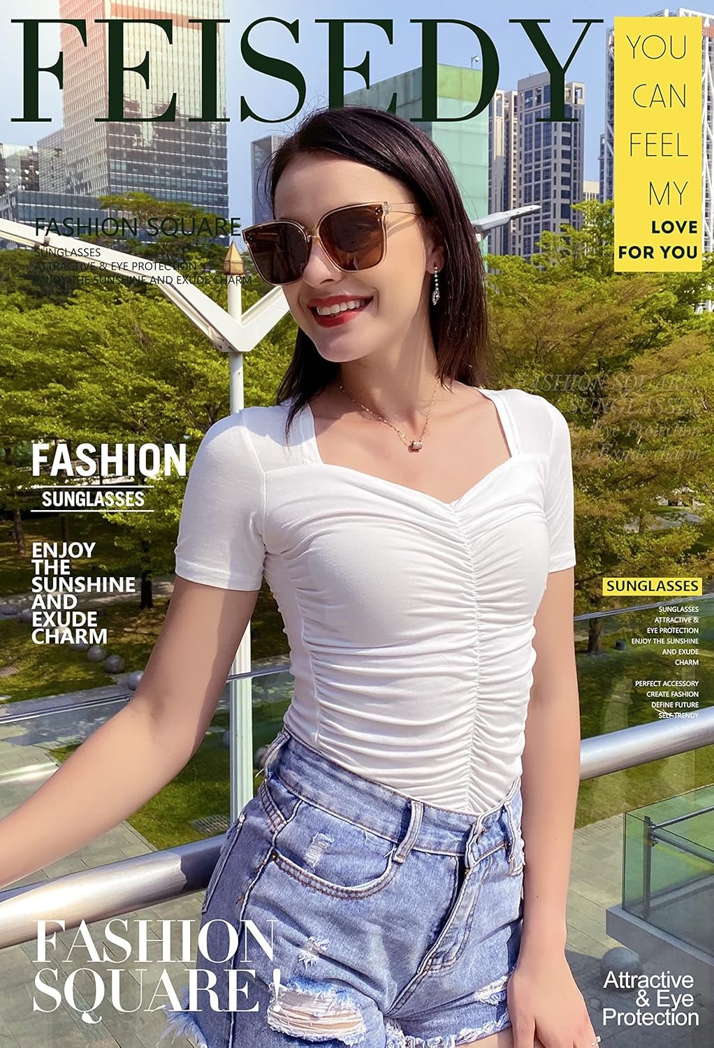 Retro Square Polarized Sunglasses Women Men Vintage Minimalist Shades B2600