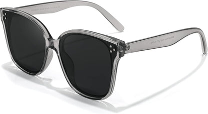 Retro Square Polarized Sunglasses Women Men Vintage Minimalist Shades B2600