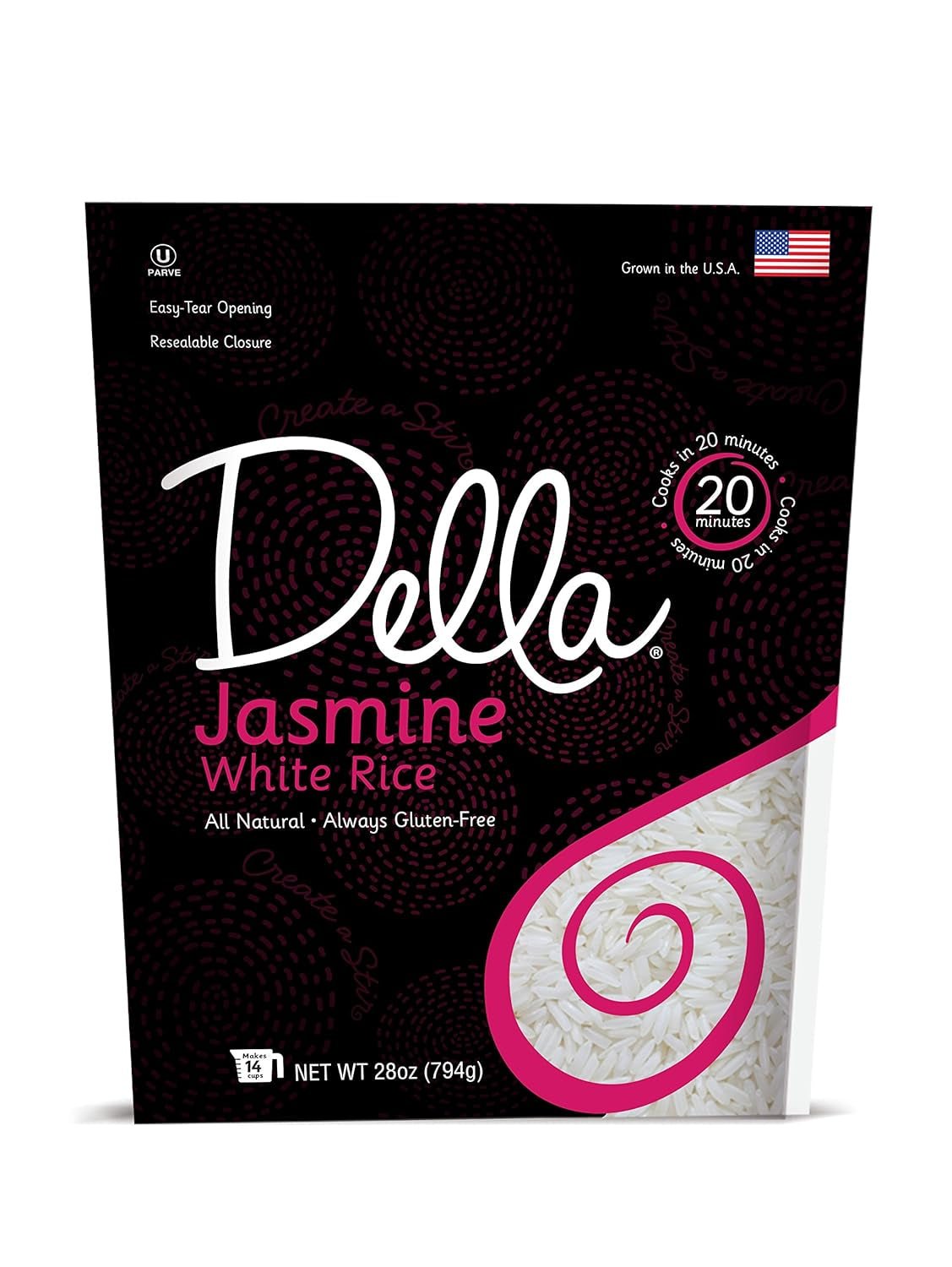 Rice Jasmine White Rice, 28 Oz, (Pack of 1) - WORLD TIME VISITS