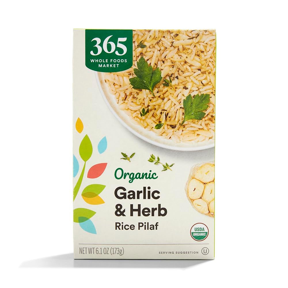 , Rice Pilaf Garlic and Herb Organic, 6.1 Ounce - WORLD TIME VISITS