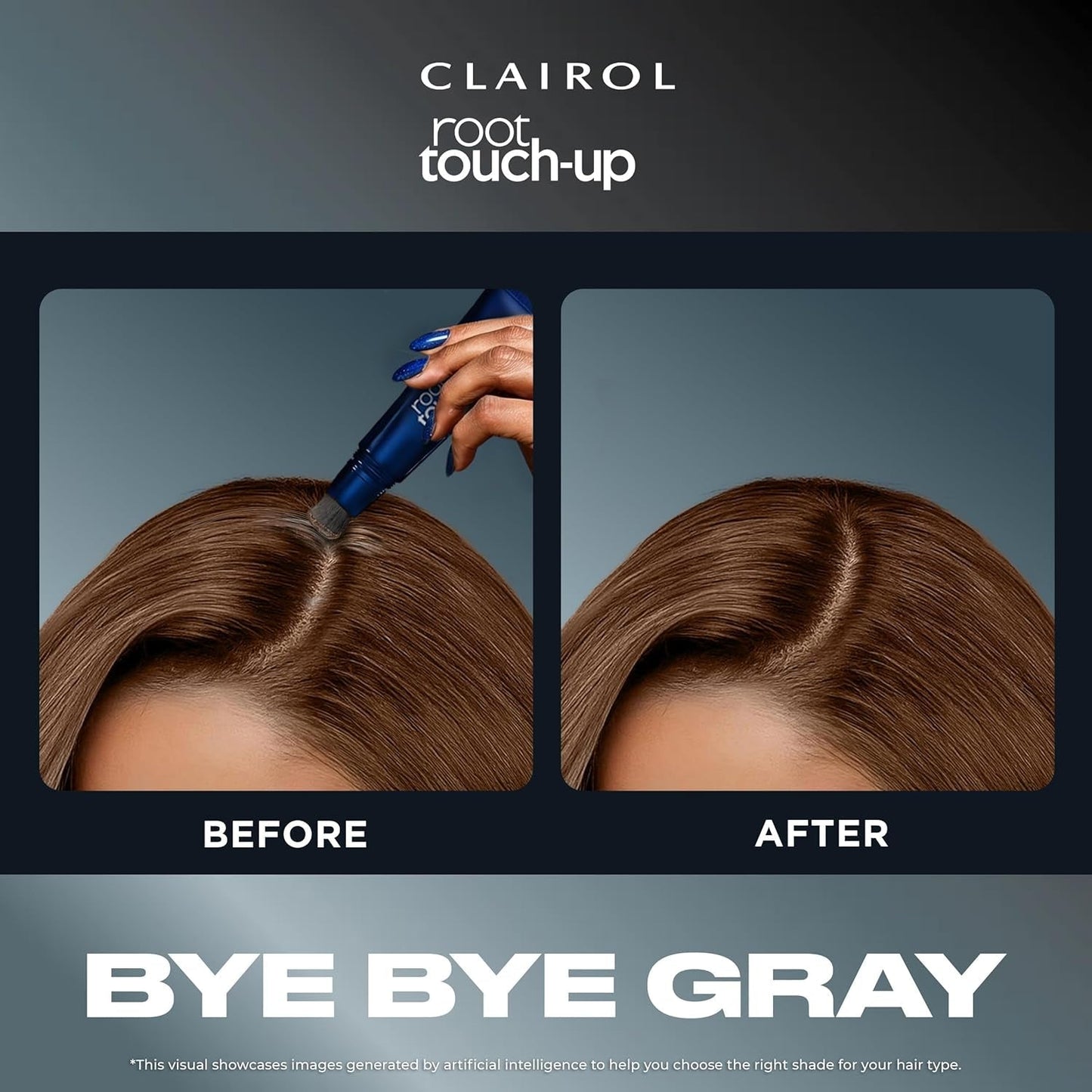 Root Touch-Up Semi-Permanent Hair Color Blending Gel, 5 Medium Brown, Pack of 1