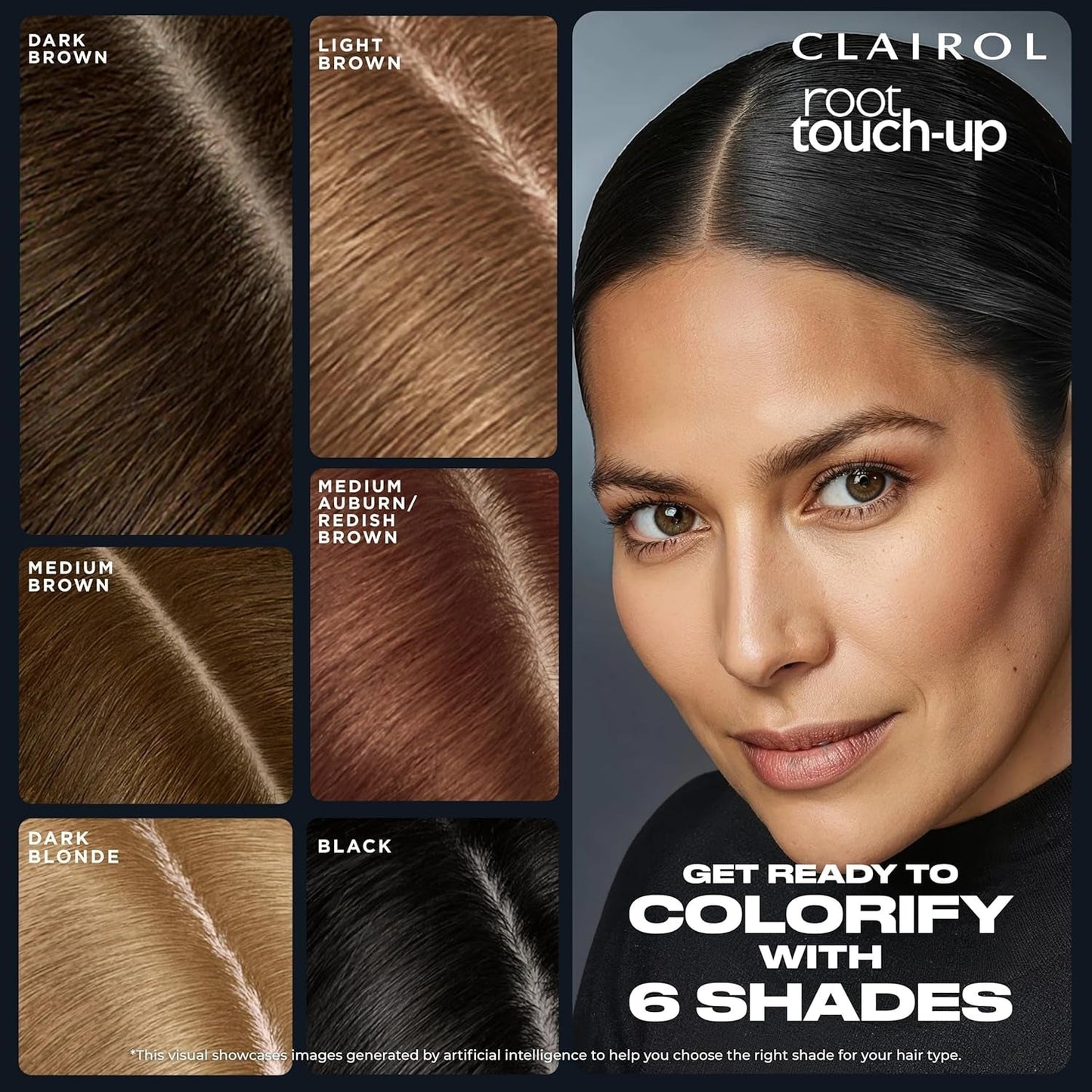 Root Touch-Up Semi-Permanent Hair Color Blending Gel, 5 Medium Brown, Pack of 1