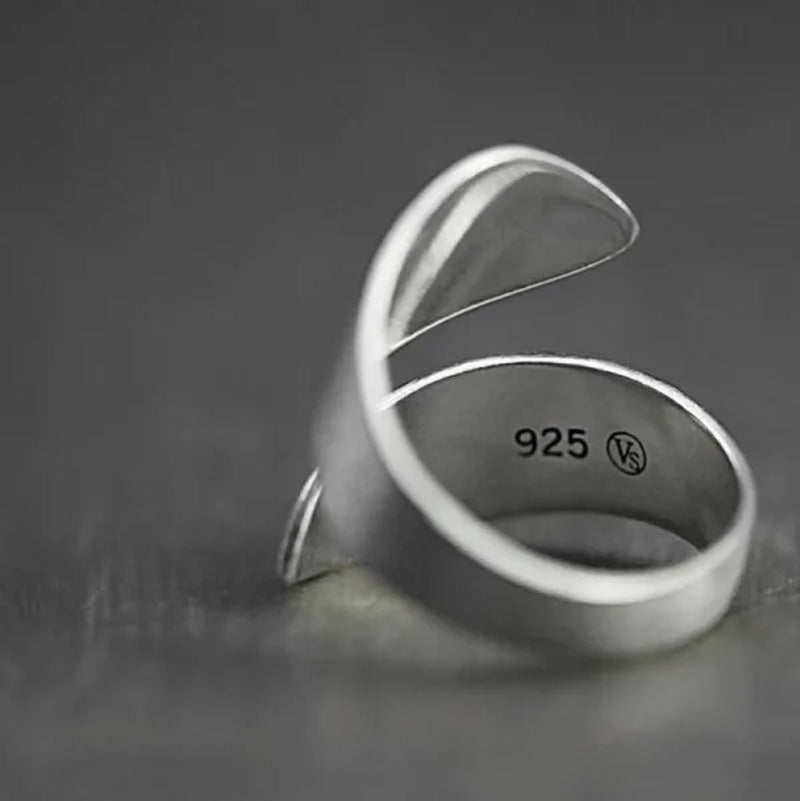 S925 Sterling Silver Vintage Women'S Men'S Ring Fashion Tree of Life Ring Jewelry Accessories