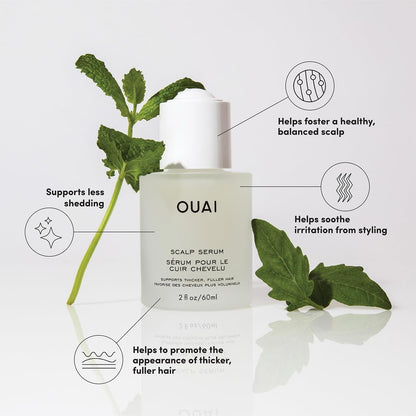 Scalp Serum - Balancing Hair Serum with Red Clover Extract, Siberian Ginseng and Peptides for Thicker and Fuller - Looking Hair - Paraben, Phthalate and Sulfate Free Scalp Care (2 Fl Oz) - WORLD TIME VISITS