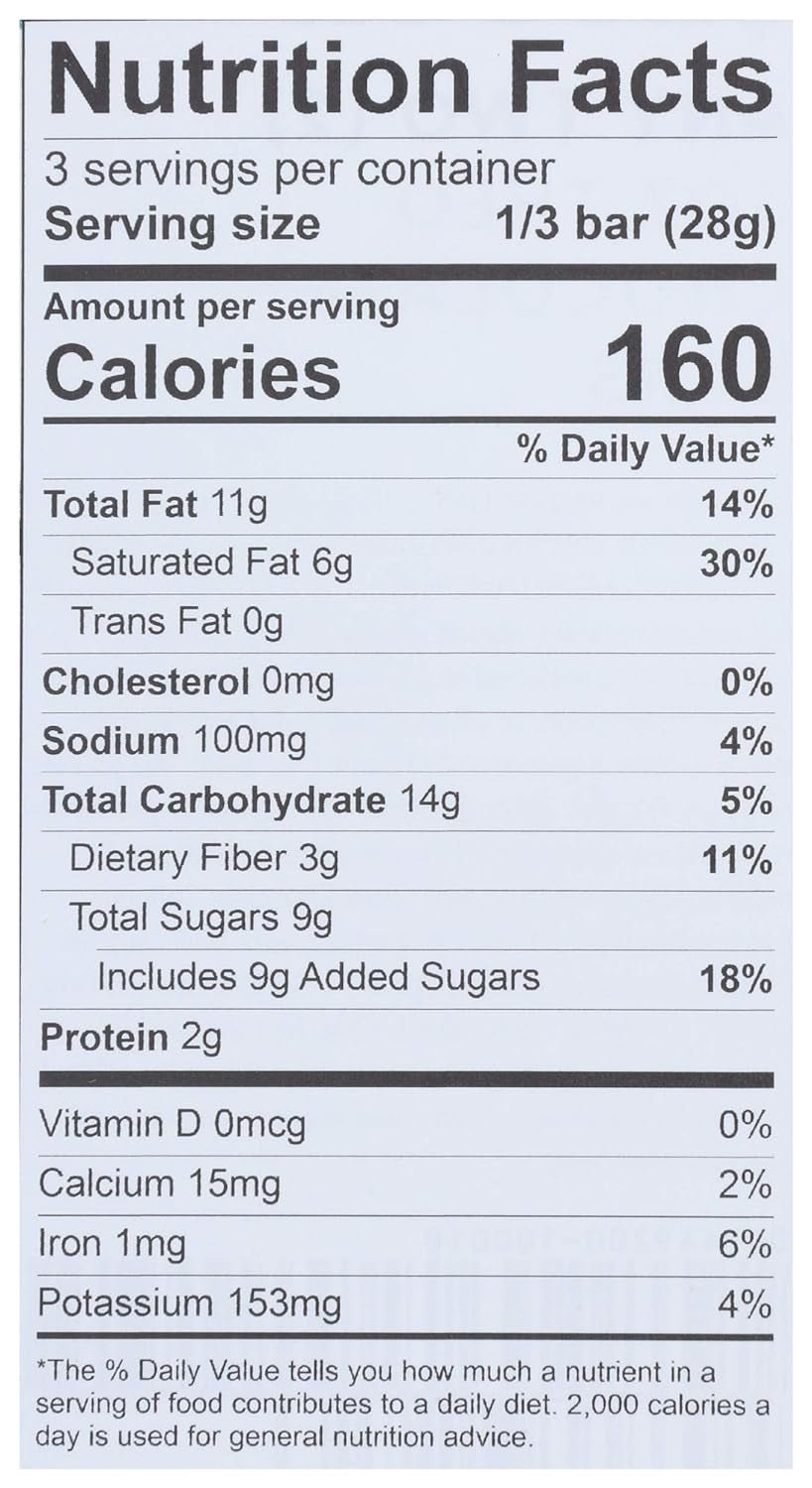Sea Salt Organic Dark Chocolate Bar, 70% Cacao, 1 Bar | Vegan, Fair Trade