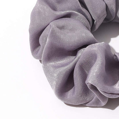 Silk Satin Scrunchies - No Crease Hair Ties for Women, Thick Hair Ponytail Holders with Soft Elastic Bands