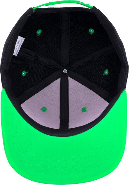 Snapback Hats for Men - Flat Bill Brim Baseball Cap Hat - Plain Blank Adjustable