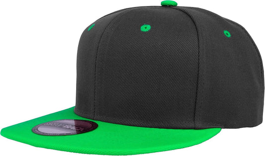 Snapback Hats for Men - Flat Bill Brim Baseball Cap Hat - Plain Blank Adjustable - WORLD TIME VISITS