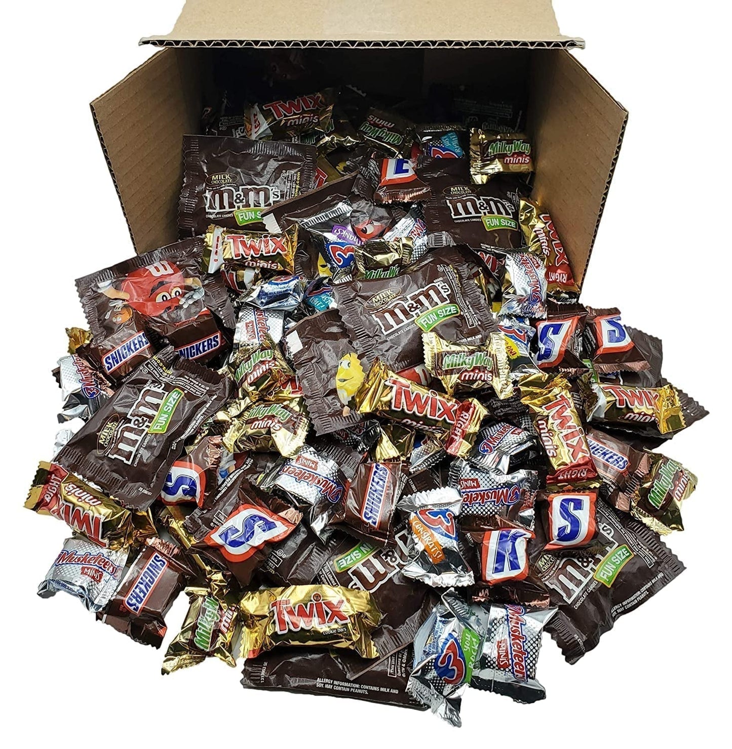 SNICKERS, M&MS, TWIX, 3 MUSKETEERS & MILKY WAY, Mars Chocolate Variety Mix - 2 Pounds (Pack of 1)