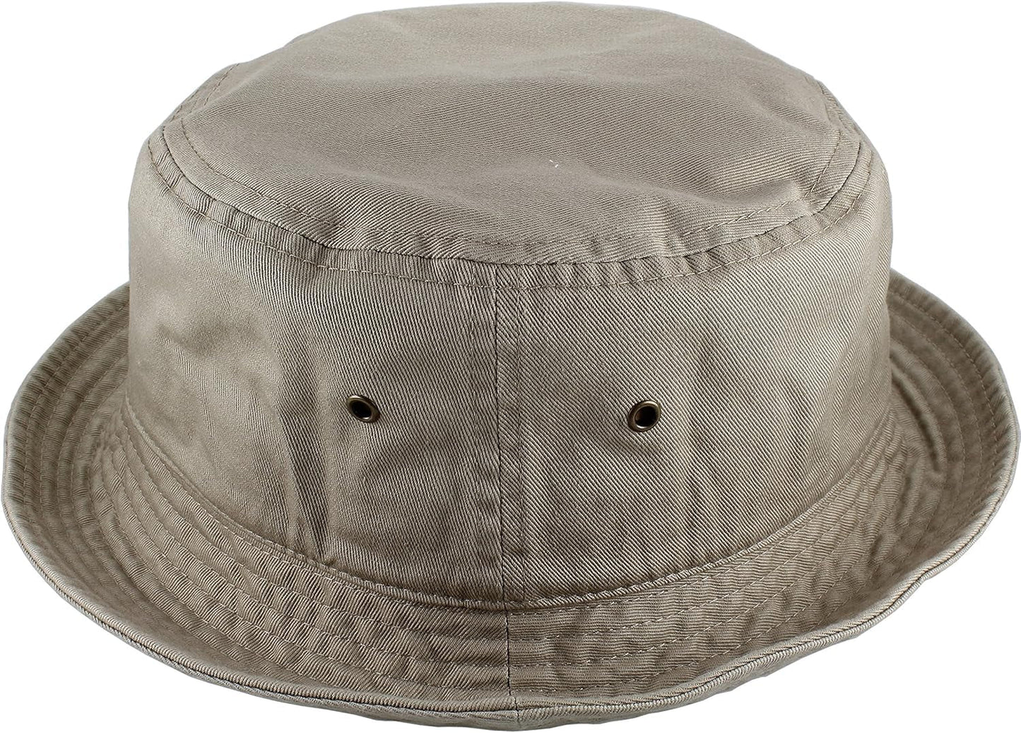 Solid Color 100% Cotton Bucket Hat for Women and Men Packable Travel Summer Beach Hat