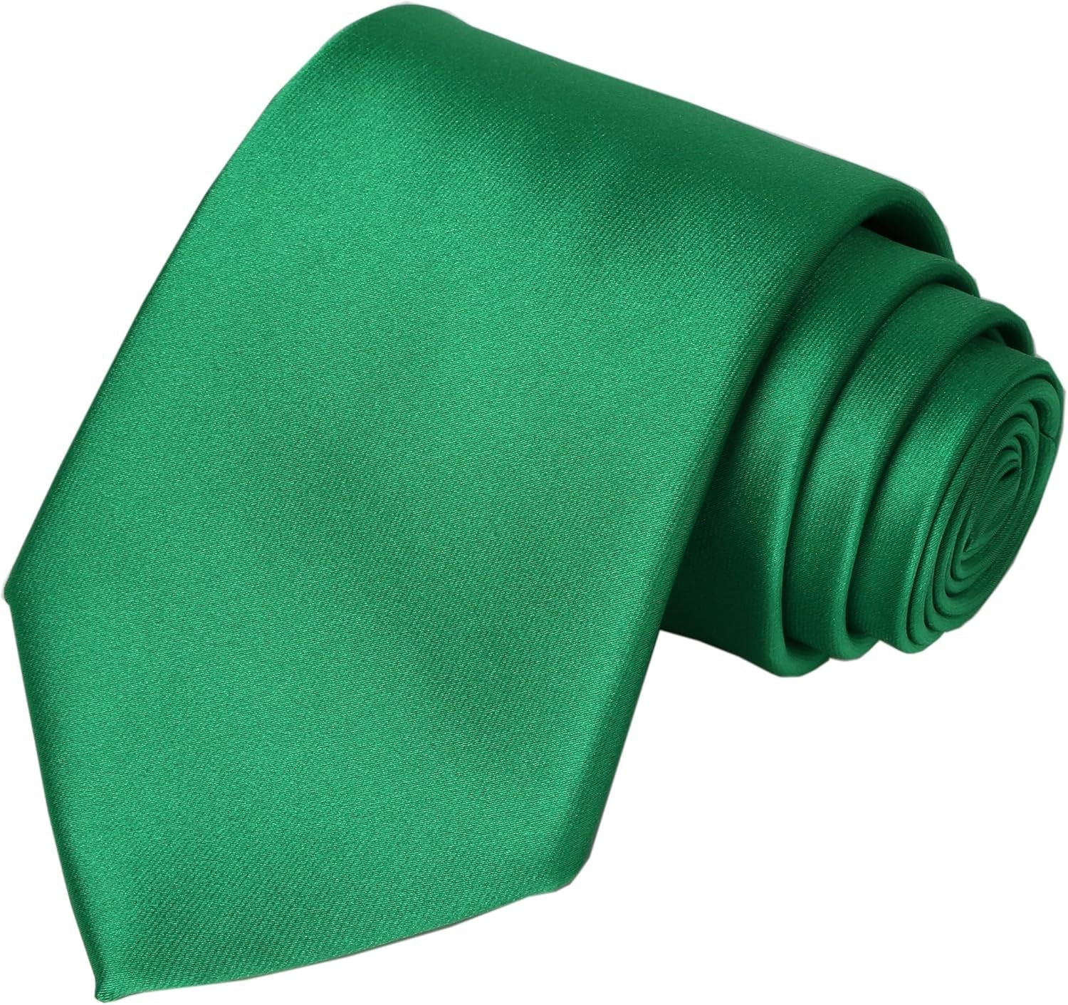 Solid Satin Tie Pure Color Necktie Mens Ties + Gift Box - WORLD TIME VISITS